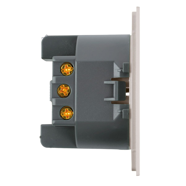 Розетка 1-местная с защитной шторкой с/з (механизм), Stekker, 250В, 16А Мия, RST16-3110-08, пудровый жемчуг 50484