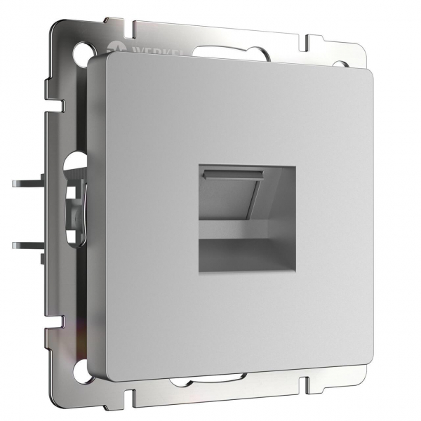 Телефонная розетка RJ-11 Werkel серебряный W1182006 4690389156496 Телефонная розетка RJ-11 Werkel серебряный W1182006 4690389156496