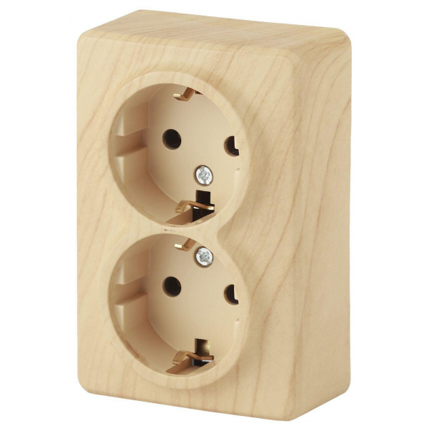 Розетка ЭРА Эксперт 2х2P E Schuko 16A 250V 11-2205-11 Б0020693 Розетка ЭРА Эксперт 2х2P E Schuko 16A 250V 11-2205-11 Б0020693