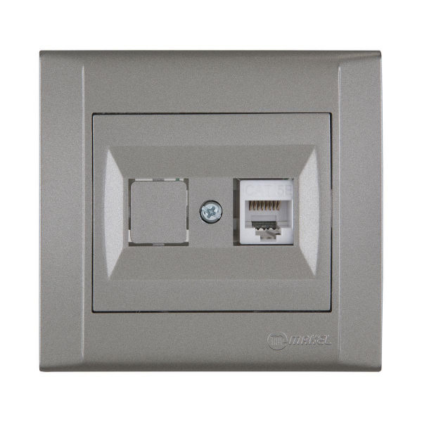 Розетка комп. двойная (1 шт. cat 5) Makel Defne 42052035 Розетка комп. двойная (1 шт. cat 5) Makel Defne 42052035