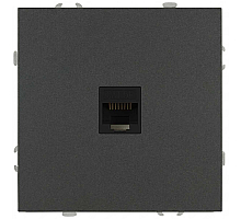 Розетка ЭРА Galaxy 15-3107-06 информационная RJ45 IP20 графит Б0070745