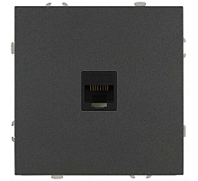 Розетка ЭРА Galaxy 15-3107-06 информационная RJ45 IP20 графит Б0070745