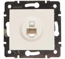 Розетка компьютерная Lezard Karina белая 707-0288-139