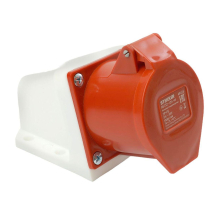 Розетка 3P+PE Stekker с крышкой красный RST32-124-44 49436