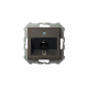 Розетка RJ45 Liregus Epsilon антрацит 28-1155