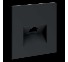 Накладка для розетки компьютерной RJ45 кат.6 S70 (графит) Voltum VLS001307