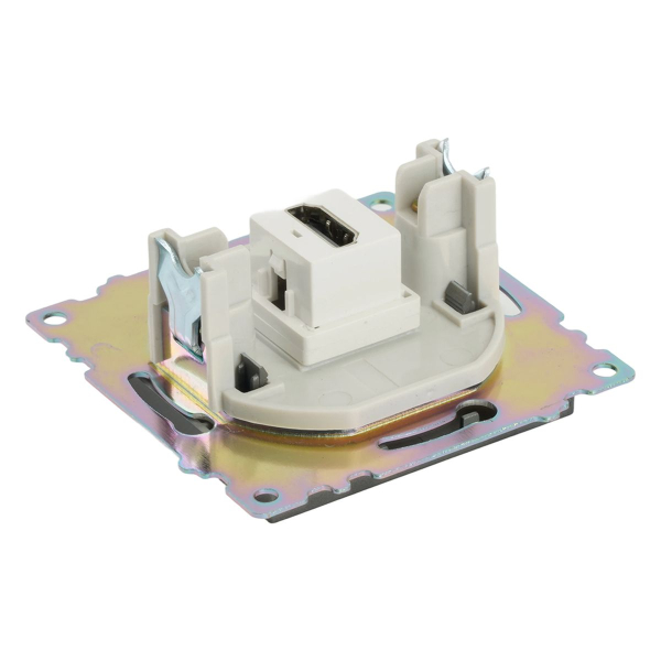 Розетка HDMI 2.1, Type A (механизм), серия Катрин, графит, GLS00-7118-06 50059