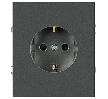 Розетка ЭРА Arktik 16-2101-06 с заземлением 2P+E Schuko 16А-250В графит Б0070419