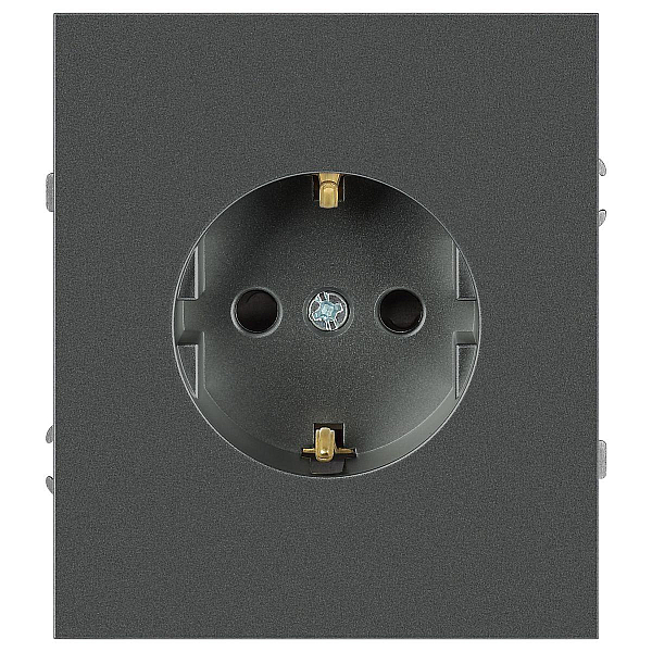 Розетка ЭРА Arktik 16-2101-06 с заземлением 2P+E Schuko 16А-250В графит Б0070419