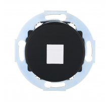 Розетка LK Studio телефонная RJ-12 с накладкой (черный) Vintage 885508-1