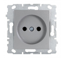 Розетка 2P Vesta-Electric Exclusive Silver Metallic серебро FRZ00041010SER