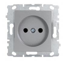 Розетка 2P Vesta-Electric Exclusive Silver Metallic серебро FRZ00041010SER