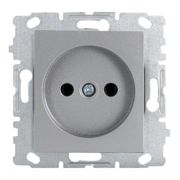 Розетка 2P Vesta-Electric Exclusive Silver Metallic серебро FRZ00041010SER Розетка 2P Vesta-Electric Exclusive Silver Metallic серебро FRZ00041010SER