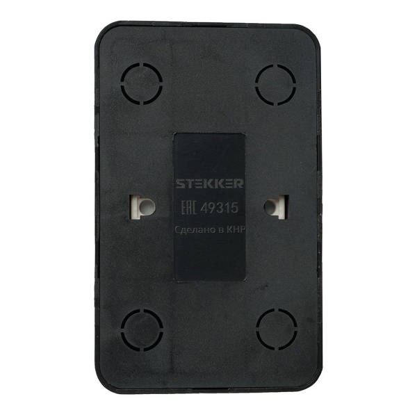 Розетка двойная 2P Stekker София черный MST10-12-02 49315