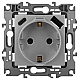 Розетка ЭРА Серия 12 12-4108-03 2P+E 16A-250В со шторками с USB type-A+C 5В-3А алюминий Б0067716