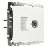 Розетка Werkel TV/RJ-45 6 кат белый W1181301 4690389174414