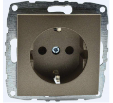 Розетка 2К+З Mono Electric Despina/ Larissa 16A 250V винтовое подключение бронза 500-002321-117
