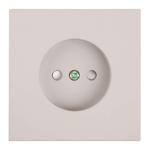 Розетка 1-местная с защитной шторкой (механизм), Stekker, б/з, 250В, 16А Мия, RST16-3109-08, пудровый жемчуг 50483