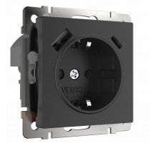 Розетка Werkel с быстрой зарядкой USB Type A+С черный W1171708 4690389176449