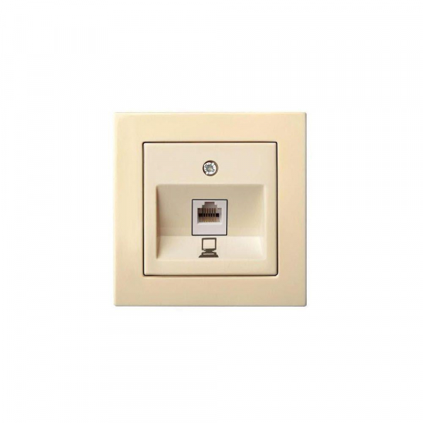 Розетка RJ45 Liregus Epsilon бежевый 28-082 Розетка RJ45 Liregus Epsilon бежевый 28-082