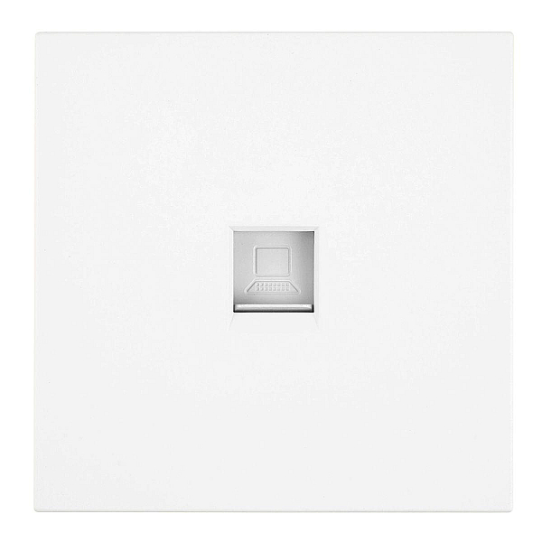 Розетка компьютерная 1-местная RJ-45 (механизм) Stekker Мия RST00-3117-01 белая магнолия 50436