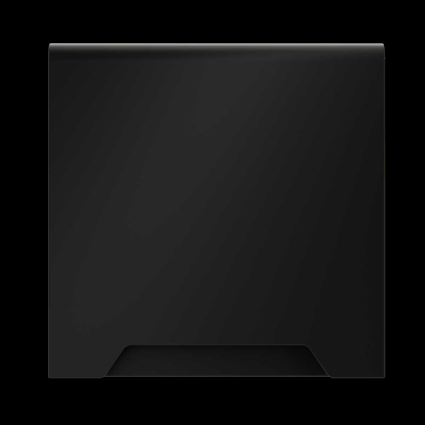 Накладка для розетки с заземлением защитными шторками и крышкой S70 (черный матовый) Voltum VLS000808