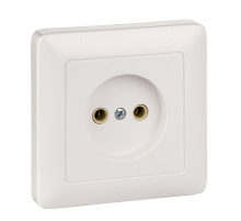 Розетка 2К Systeme Electric Хит 16A 250V белая RS10-132-B