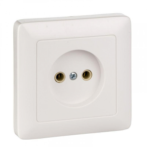 Розетка 2К Systeme Electric Хит 16A 250V белая RS10-132-B