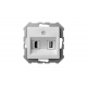 Розетка HDMI/USB Liregus Epsilon белый 28-035
