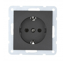 Розетка LK Studio с з/к, без шторок (черный бархат) LK60 863108-1