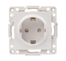 Стокгольм Механизм Розетки 1-местной с/з 16А белый с защ. штор. EKF PROxima EYR16-028-10