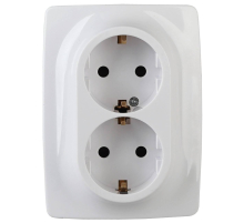 Розетка ЭРА 12 2x2P E Schuko 16A 250V 12-2006-01 Б0038808