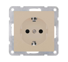 Розетка с з/к, со шторками LK Studio (шампань) LK80, 843206-1