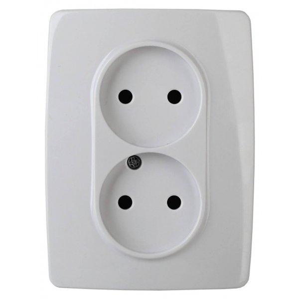 Розетка ЭРА 12 2x2P 16A 250V 12-2007-01 Б0038810 Розетка ЭРА 12 2x2P 16A 250V 12-2007-01 Б0038810