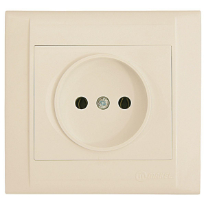 Розетка Makel б/з (Керамика) СП Defne 16А IP20 крем. 42010002