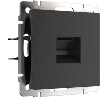 Розетка Werkel Ethernet RJ-45 черный матовый W1181008 4690389156946