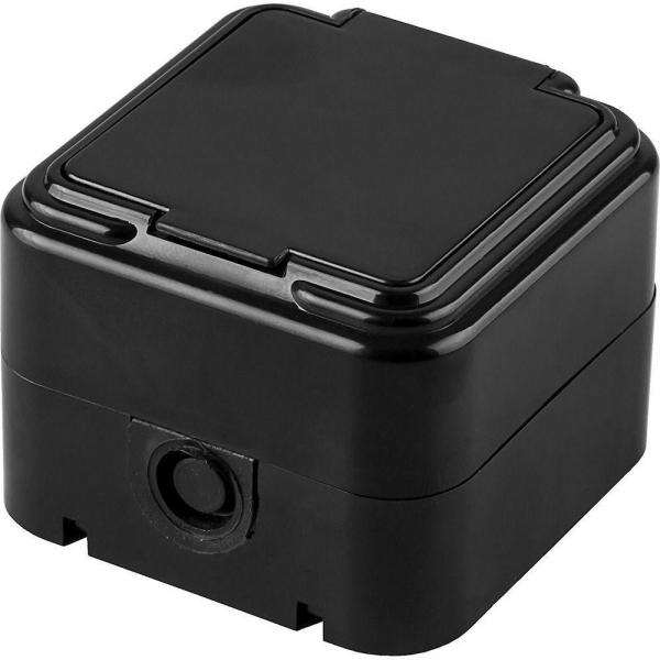 Розетка 2P+PE Stekker Брест с крышкой черный PST16-21-44 32741 Розетка 2P+PE Stekker Брест с крышкой черный PST16-21-44 32741
