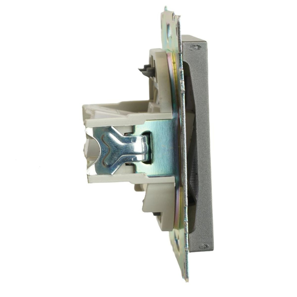 Розетка компьютерная RJ-45 Stekker Катрин графит GLS00-7107-06 49418