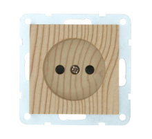 Розетка LK Studio без з/к, со шторками (сосна) LK60 863325-1