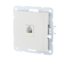 Розетка телефонная RJ-12 LK Studio LK60 белый 865504-1