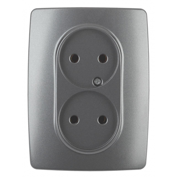 Розетка ЭРА 12 2x2P 16A 250V 12-2107-12 Б0031244 Розетка ЭРА 12 2x2P 16A 250V 12-2107-12 Б0031244