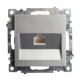 Розетка компьютерная RJ-45 Stekker Катрин серебро GLS00-7107-03 39585