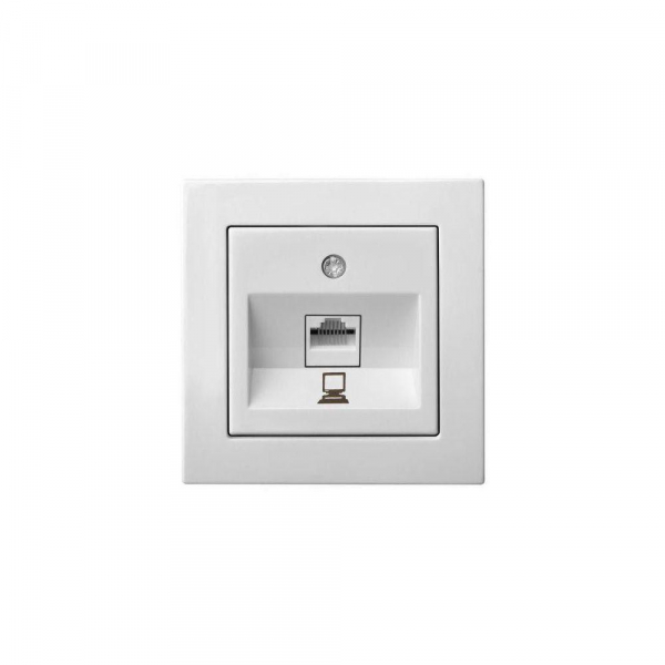 Розетка RJ45 Liregus Epsilon белый 28-032 Розетка RJ45 Liregus Epsilon белый 28-032