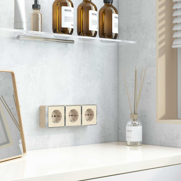 Розетка с заземлением Werkel Gallant шампань рифленый W5071010 4690389164491