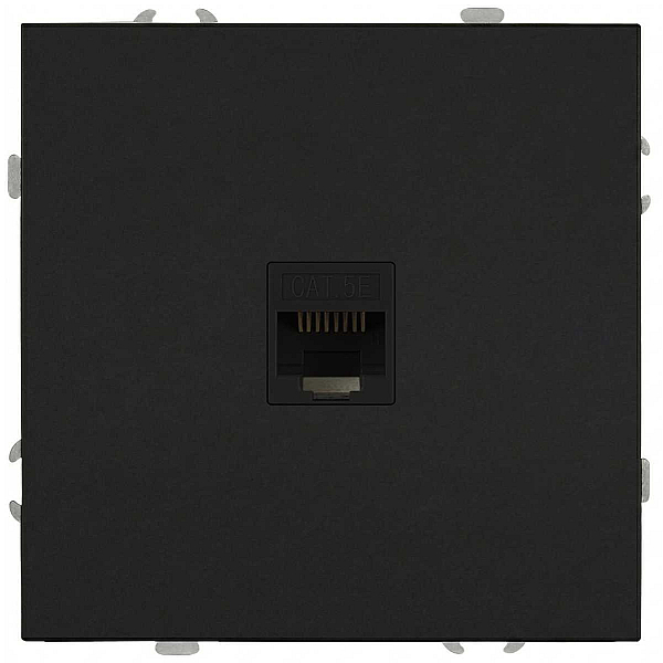 Розетка ЭРА Galaxy 15-3107-05 информационная RJ45 IP20 антрацит Б0070743