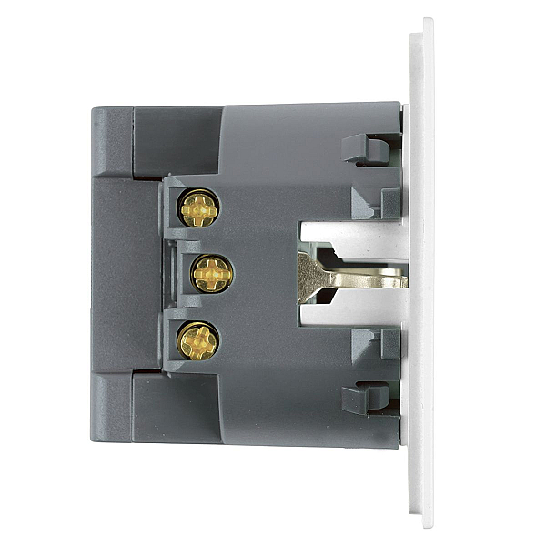 Розетка 1-местная з/ш с/з 16А + USB + Type C (механизм) Stekker 250В 20W Мия RST16-3119-01 белая магнолия 50438