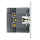 Розетка 1-местная з/ш с/з 16А + USB + Type C (механизм) Stekker 250В 20W Мия RST16-3119-01 белая магнолия 50438