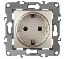 Розетка ЭРА 12 2P E Schuko со шторками 16A 250V 12-2102-04 Б0014690