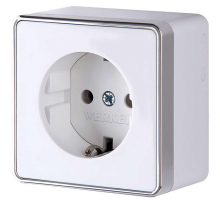 Розетка с заземлением Werkel Gallant белый W5071001 4690389164460