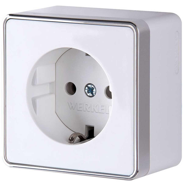 Розетка с заземлением Werkel Gallant белый W5071001 4690389164460